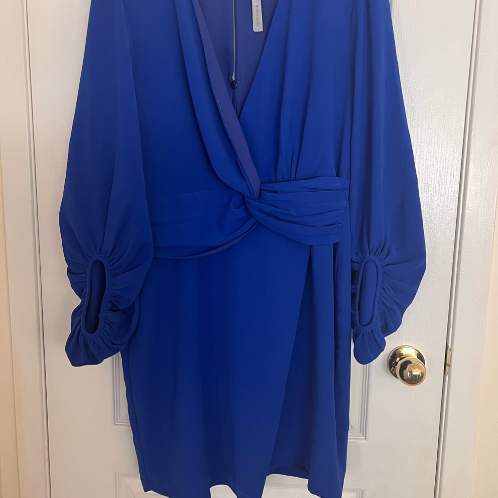 Elegant Blue Women's Dress
